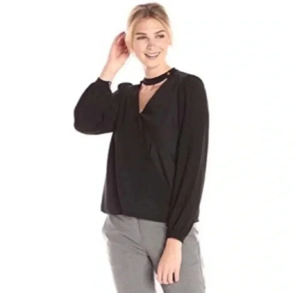 Ro & De Pink Peekaboo Blouse XS - Picture 2 of 8